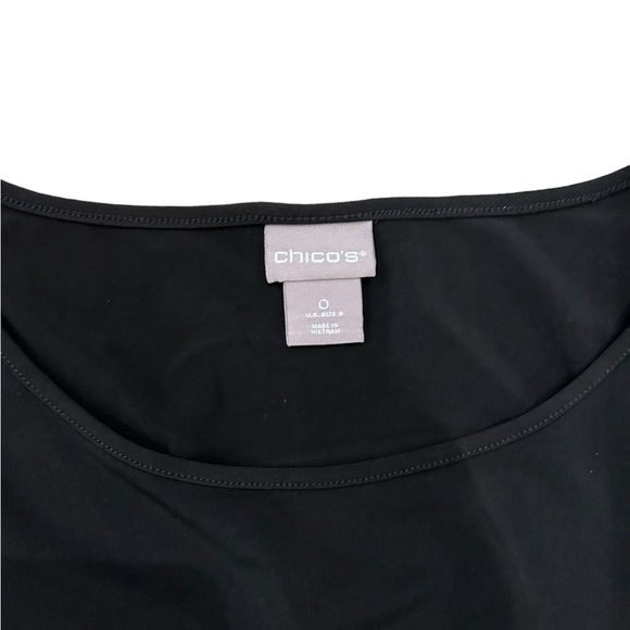 Chico’s Dolman Sleeve Smocked Waist Slinky Top - Picture 3 of 3